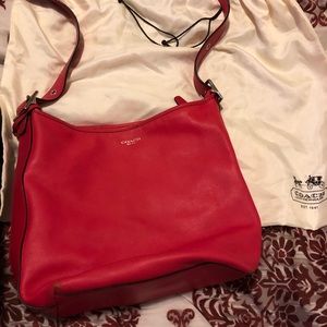 Coach crossbody leather bag Coral